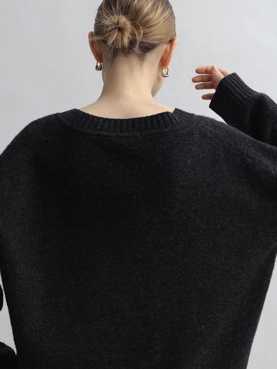 美品♡¥51,700♡Rene パールニットプルオーバー(黒) ざっくり！編地柄ニットプルオーバー - ベルーナ【公式】