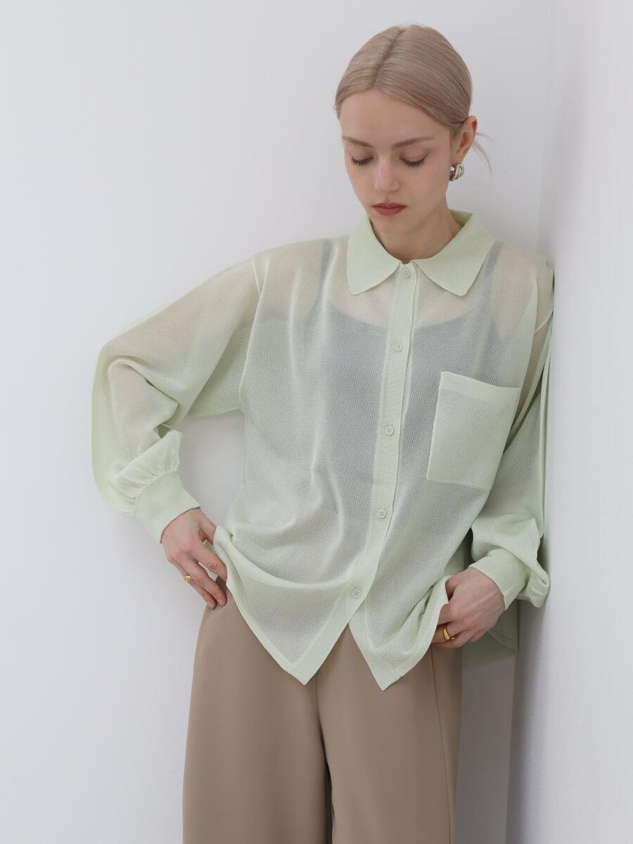ニュアンスシアーオーバーシャツ - Aga - Aga｜YAMADAYA STORE