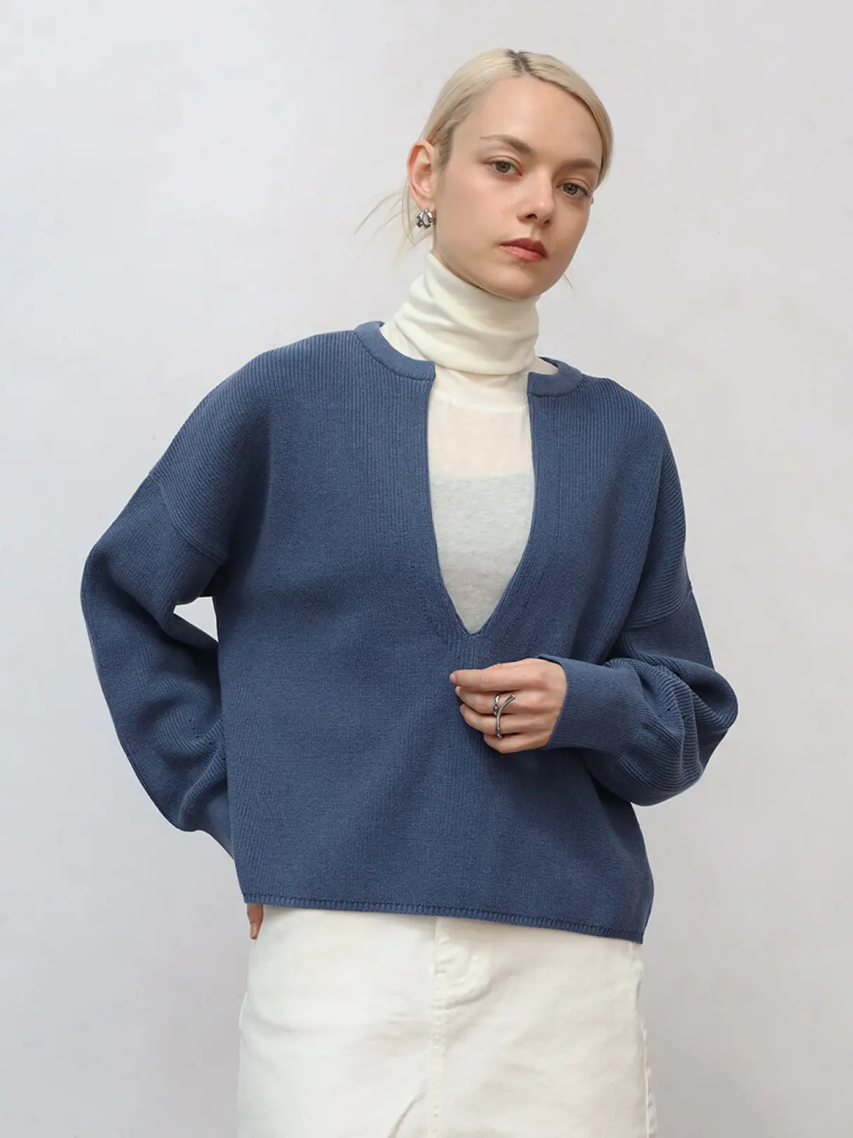 コットン片畦スキッパーニットPO - Aga - Aga｜YAMADAYA STORE