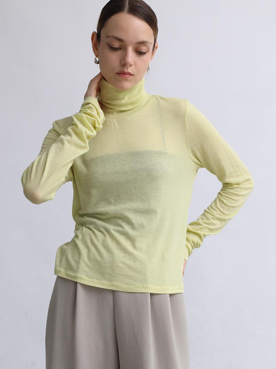 リブタートルネックカットソー YAMADAYA STORE リブタートルネックカットソー YAMADAYA STORE