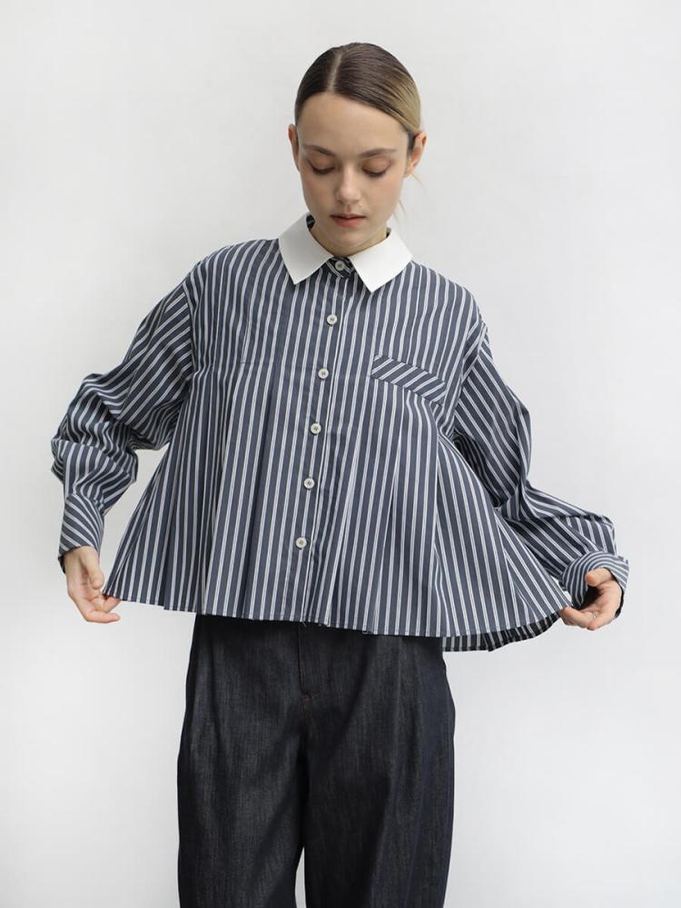 さくちん RADIATE デニムドッキングストライプスラックスパンツ