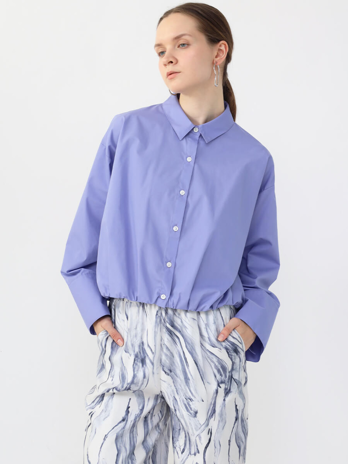 エコペットブロードロストヘムショートシャツ - Aga - Aga｜YAMADAYA STORE