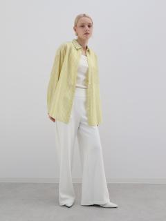 バイカラーストライプシャツ - Aga - Aga｜YAMADAYA STORE