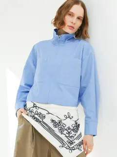 スタンドネックジップアップシャツ - Aga - Aga｜YAMADAYA STORE