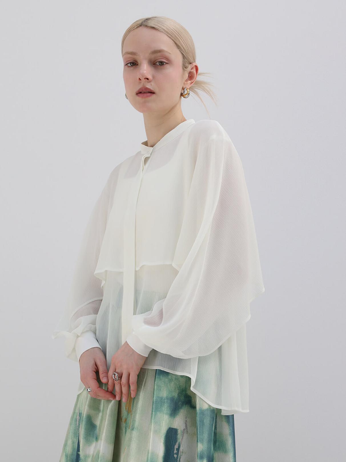 ケープデザインブラウス - PASSIONE - Aga｜YAMADAYA STORE