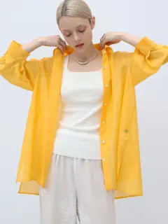 コットンシルクシャツブラウス - Aga - Aga｜YAMADAYA STORE