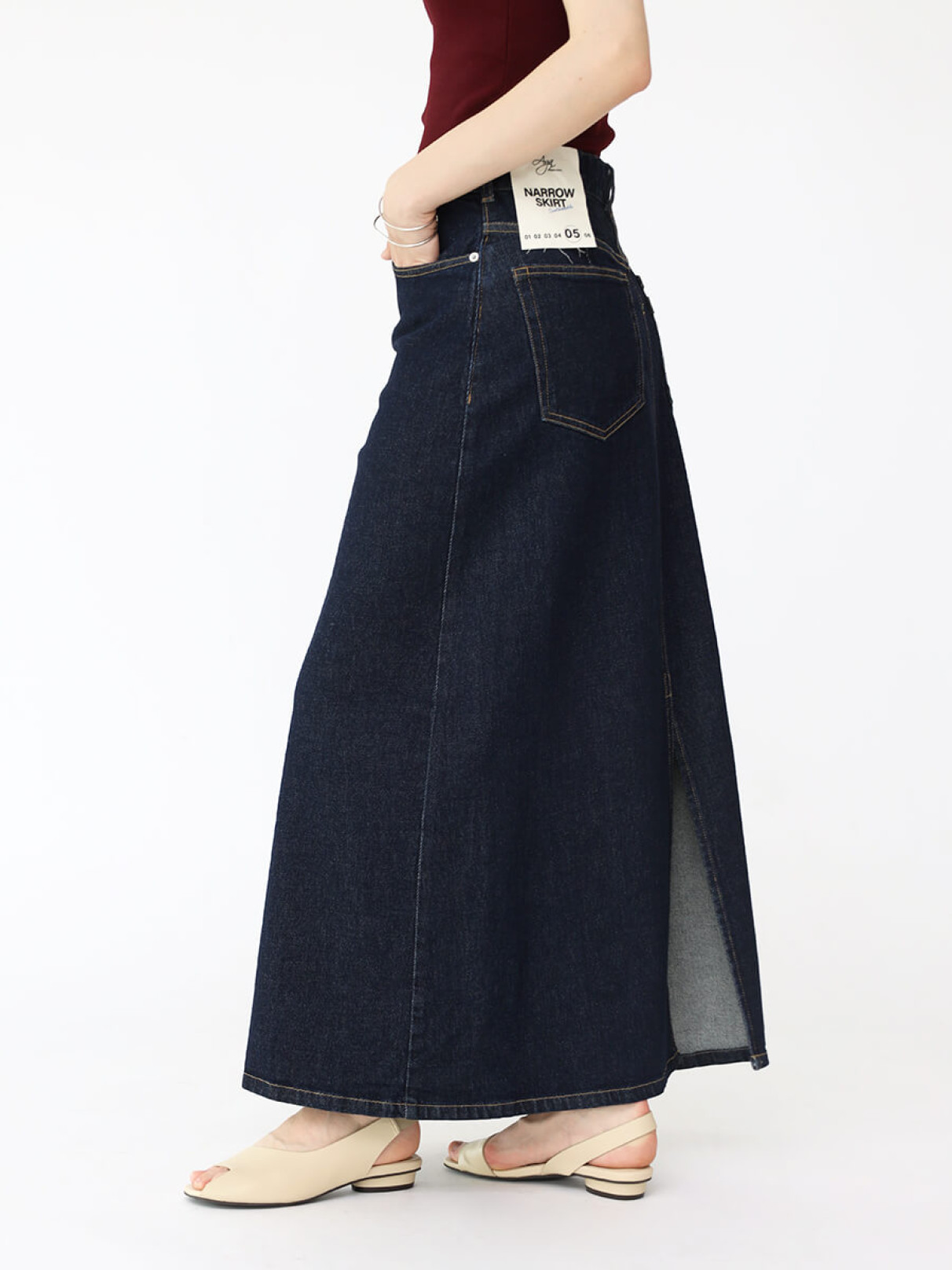 ヤマダヤ LASUD インディゴデニムロングスカート インディゴデニムロングスカート - LASUD - LASUD｜YAMADAYA STORE