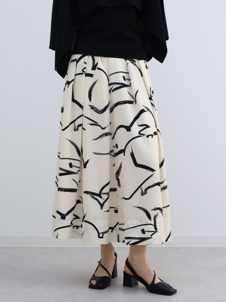 アートプリントスカート - Aga - Aga｜YAMADAYA STORE