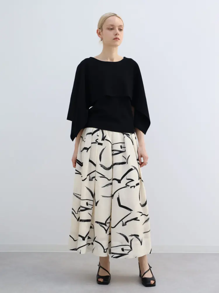 アートプリントスカート - Aga - Aga｜YAMADAYA STORE