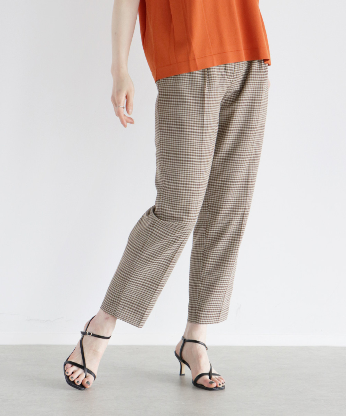 ギンガムチェックテーパードパンツ Aga Yamadaya Onlinestore