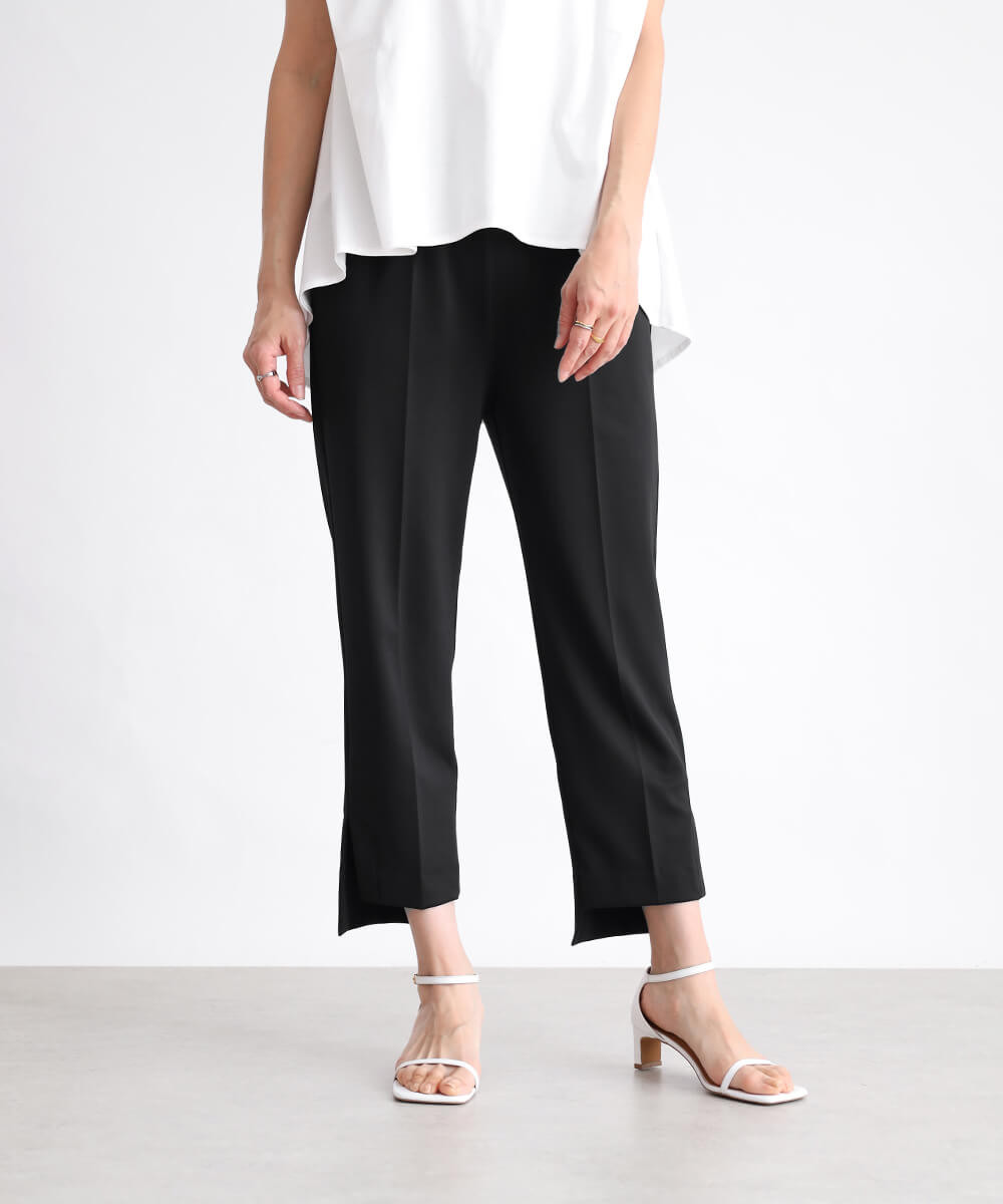 ポンチヘムスリットテーパードパンツ YAMADAYA STORE ポンチヘムスリットテーパードパンツ YAMADAYA STORE