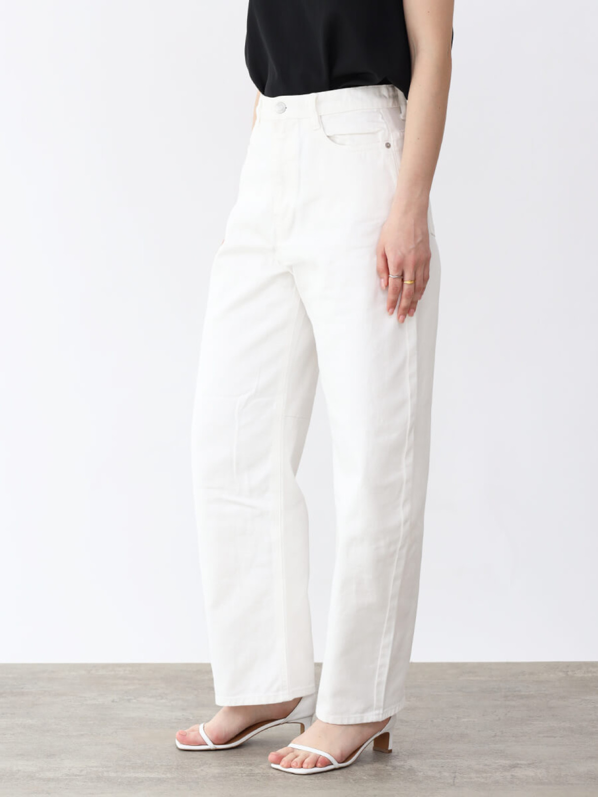 ハイウエストデニム　CD170　COLOR:WHITE - WH サイズ:23 ハイウエストデニム CD170 COLOR:WHITE - WH サイズ:23