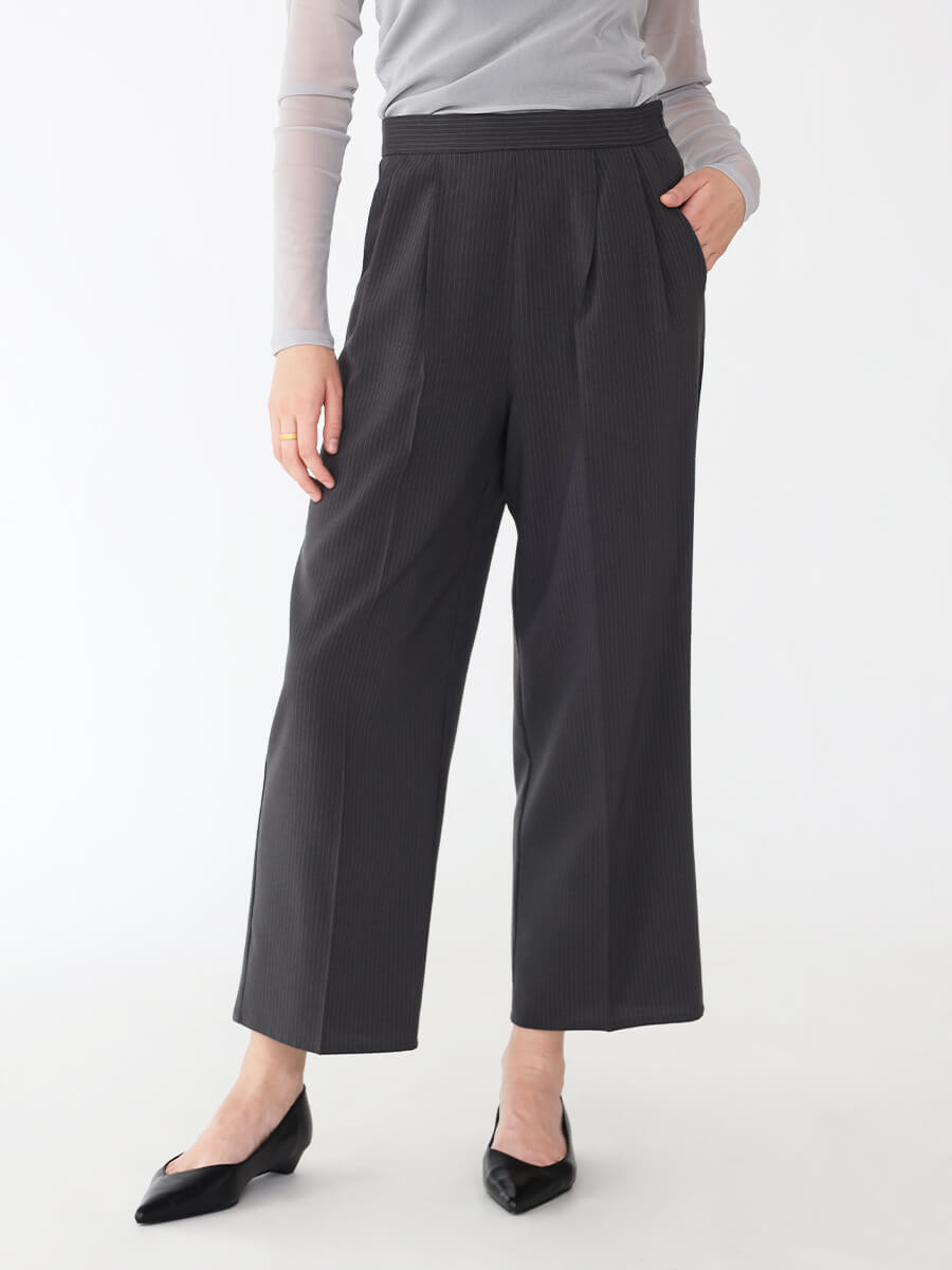 ピンストライプダブルタックパンツ YAMADAYA STORE