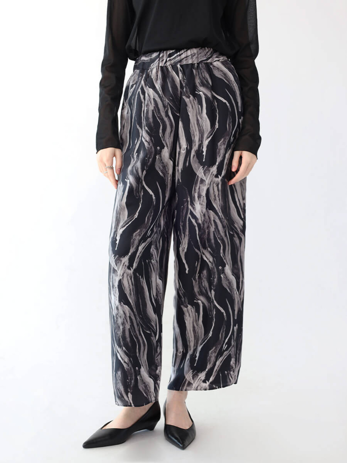 ペイントワイドパンツ - Aga - Aga｜YAMADAYA STORE