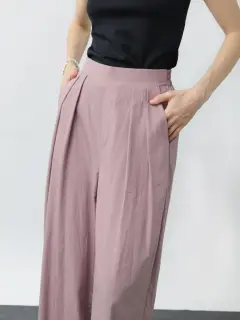 フロントタックワイドパンツ - Aga - Aga｜YAMADAYA STORE