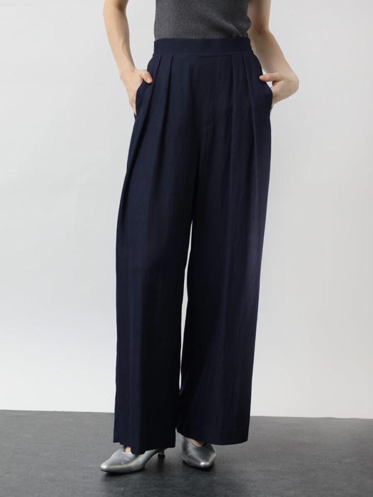 リジッドデニムタックワイドパンツ - Aga - Aga｜YAMADAYA STORE