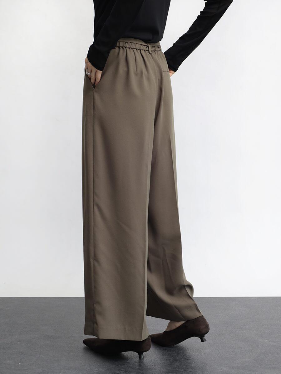 ヤマダヤ enrica 定価5.2万円 パンツ ベルト付センタープレスワイドパンツ - Aga - Aga｜YAMADAYA STORE