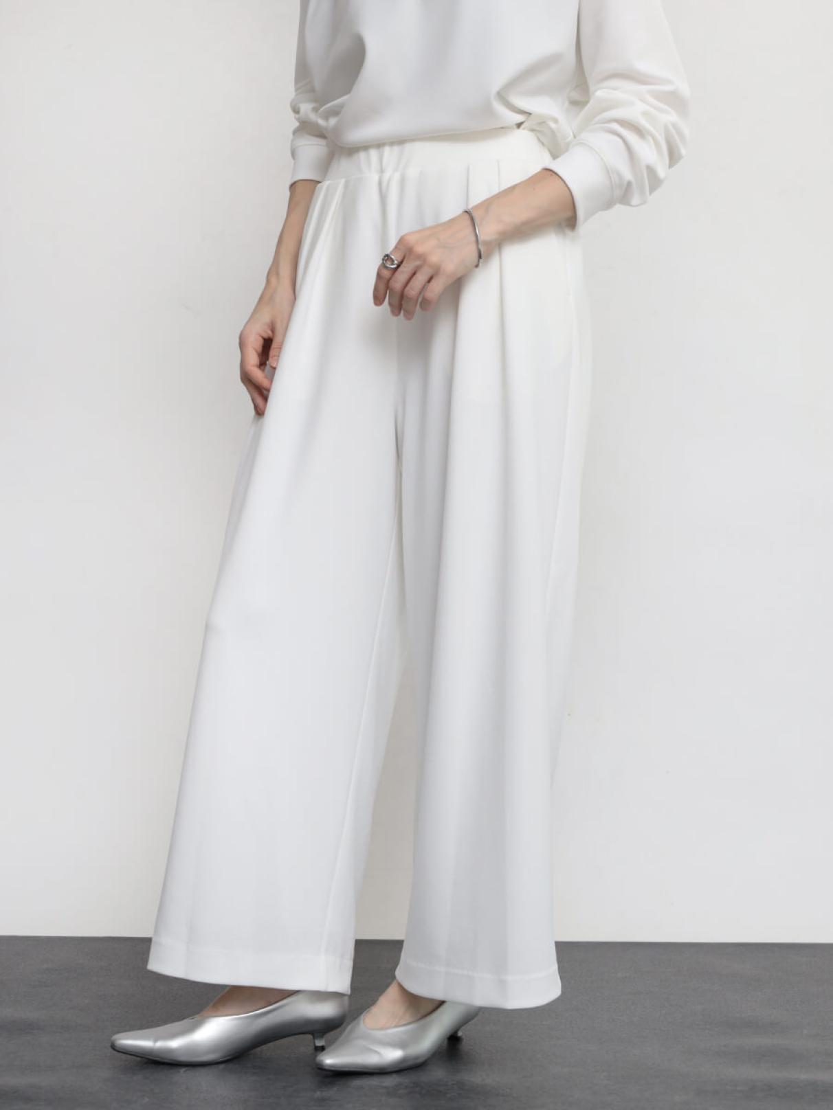 ストレッチタックワイドパンツ - Aga - Aga｜YAMADAYA STORE