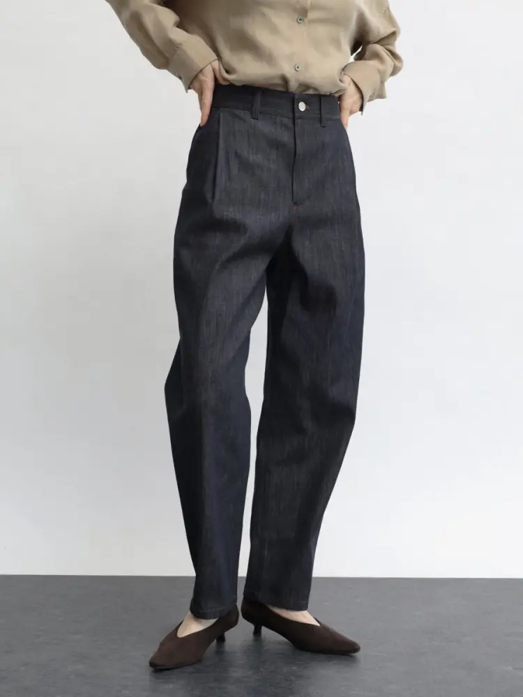 リジッドデニムカーブパンツ - Aga - Aga｜YAMADAYA STORE