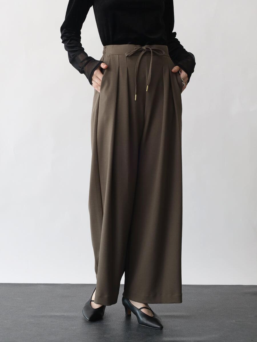 ドロストタックワイドパンツ YAMADAYA STORE ドロストタックワイドパンツ YAMADAYA STORE