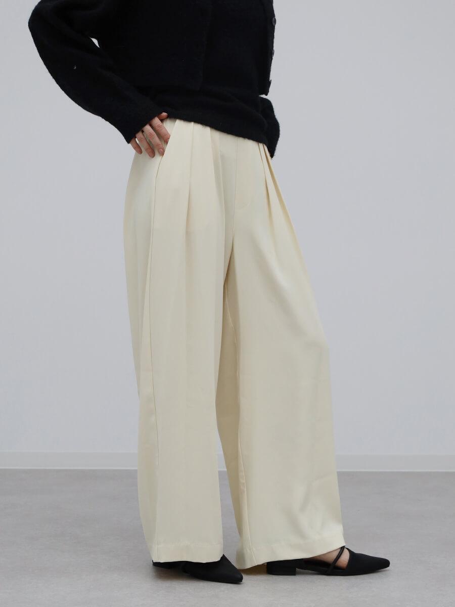 タックワイドイージーパンツ - Aga - Aga｜YAMADAYA STORE