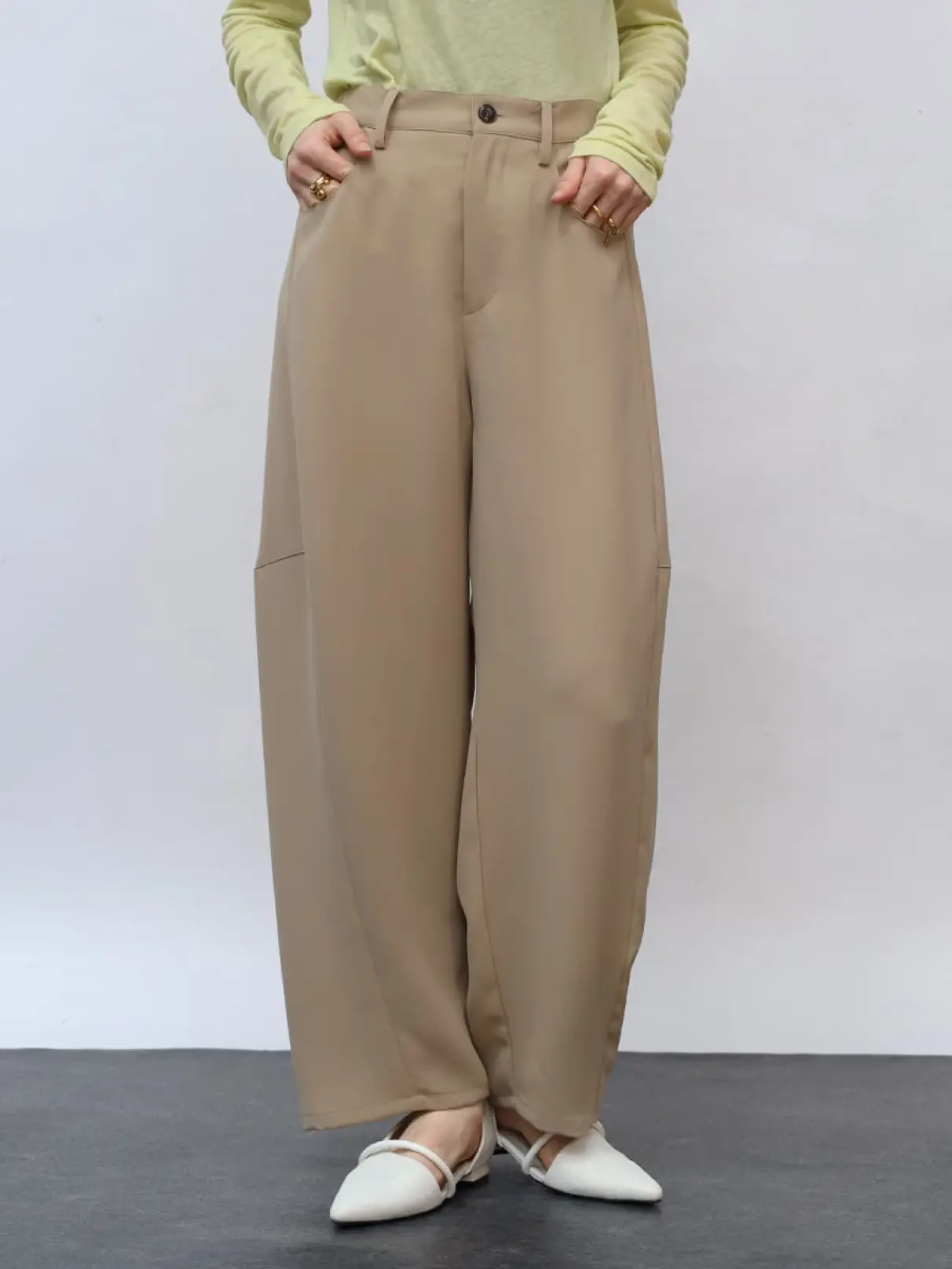 カーブラインワイドパンツ - Aga - Aga｜YAMADAYA STORE