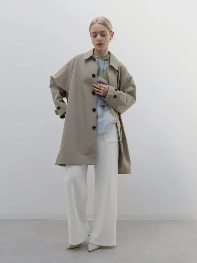 カットジョーゼットフロントポケットパンツ - Aga - Aga｜YAMADAYA STORE