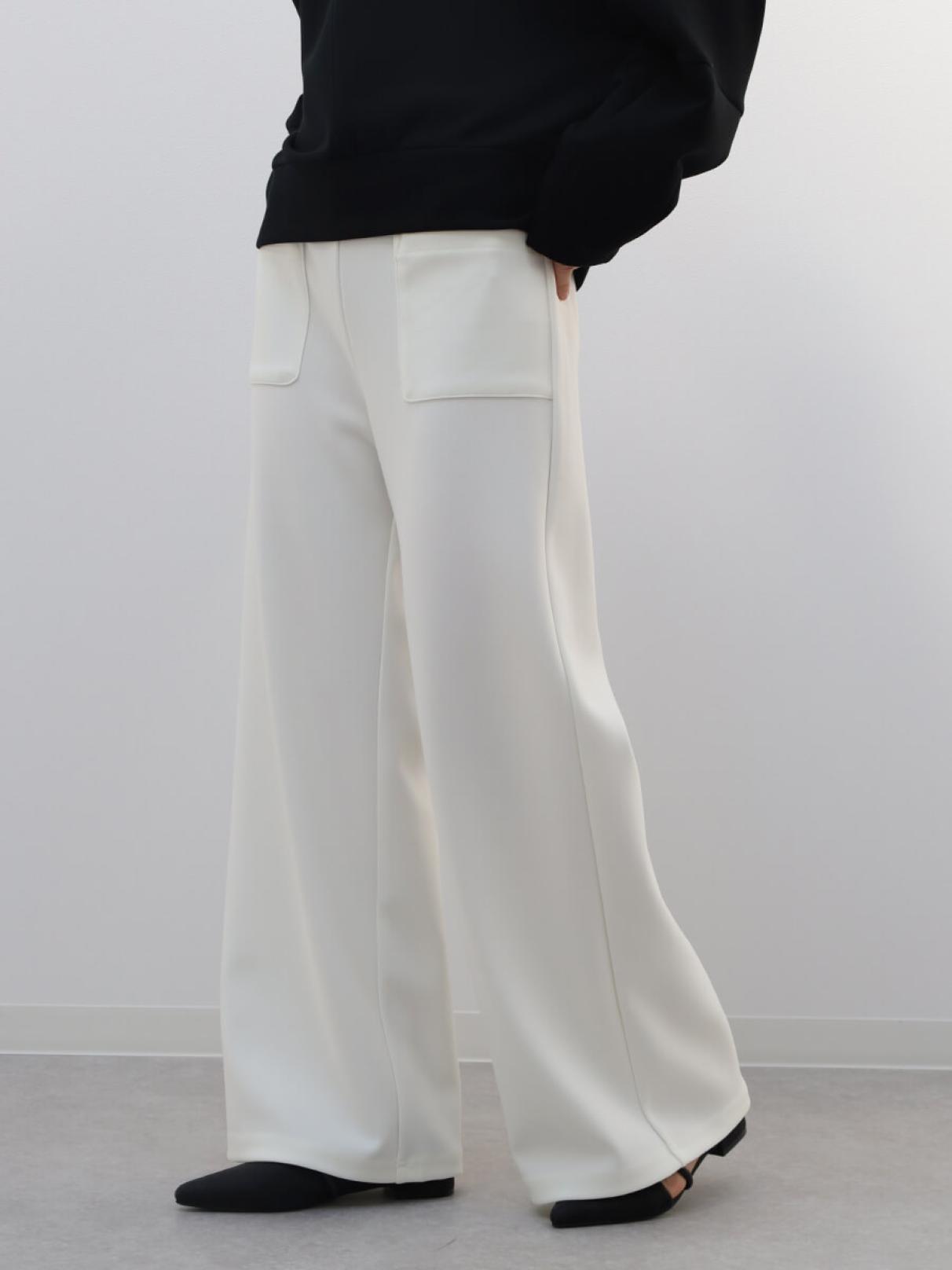 カットジョーゼットフロントポケットパンツ - Aga - Aga｜YAMADAYA STORE