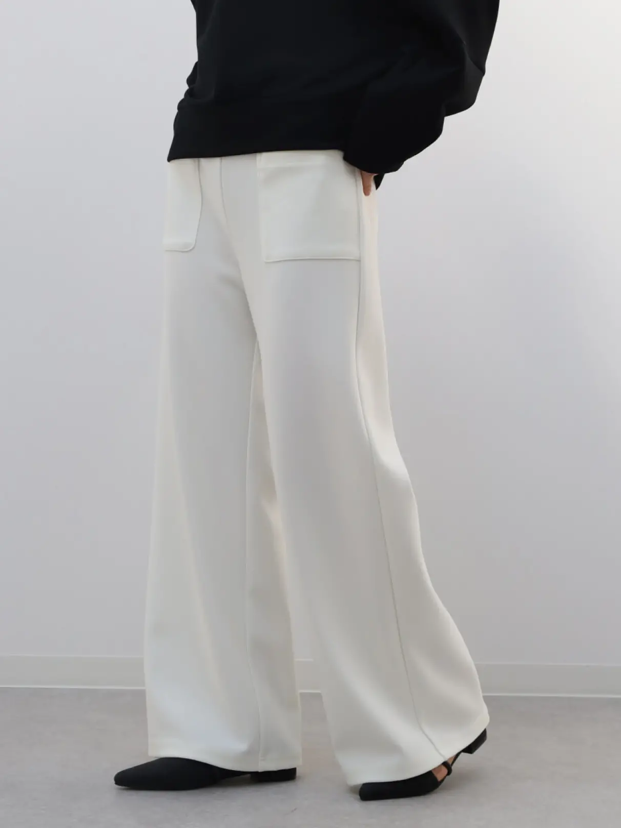 カットジョーゼットフロントポケットパンツ - Aga - Aga｜YAMADAYA STORE