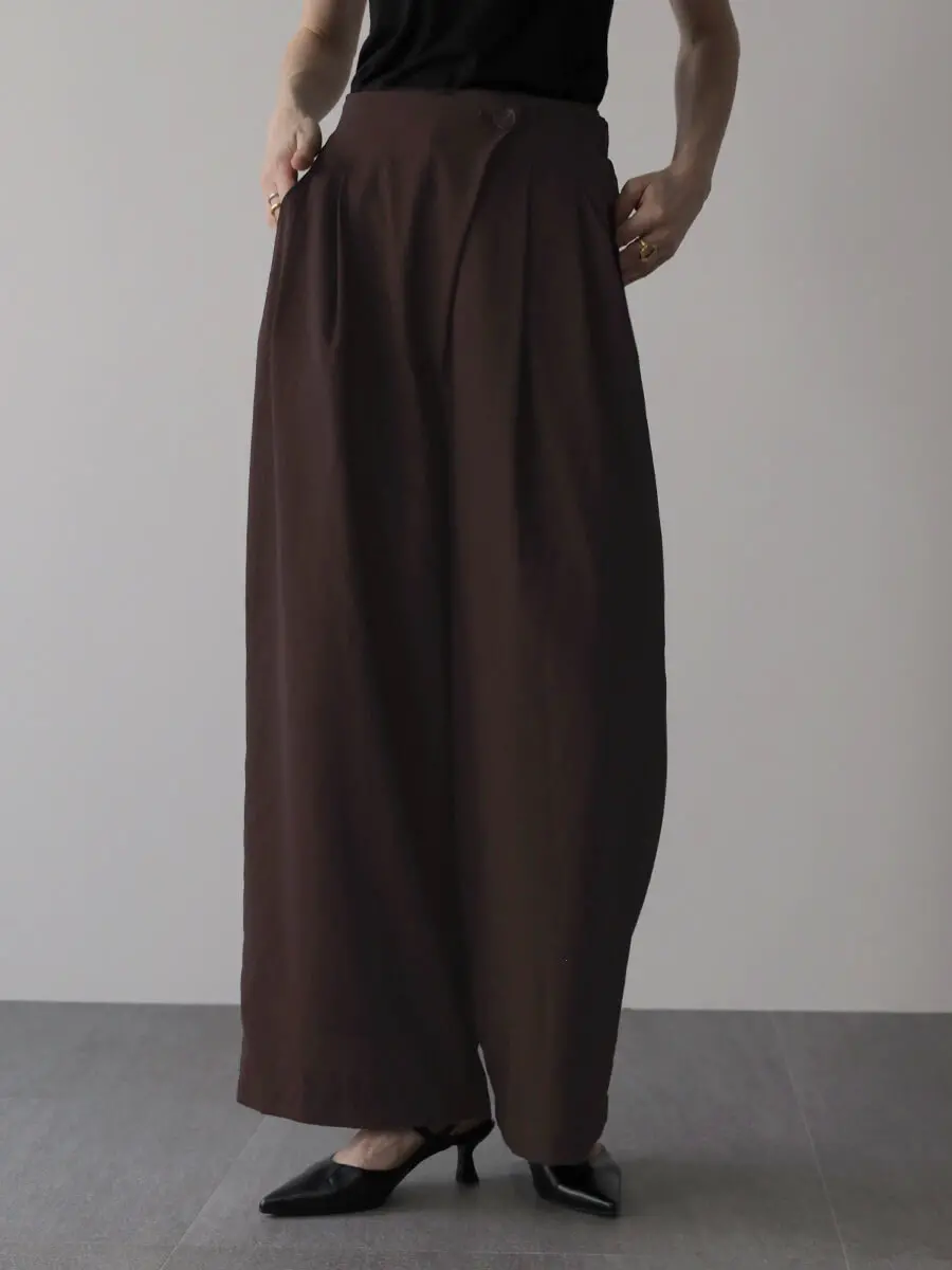 ラップデザインタックワイドパンツ - Aga - Aga｜YAMADAYA STORE