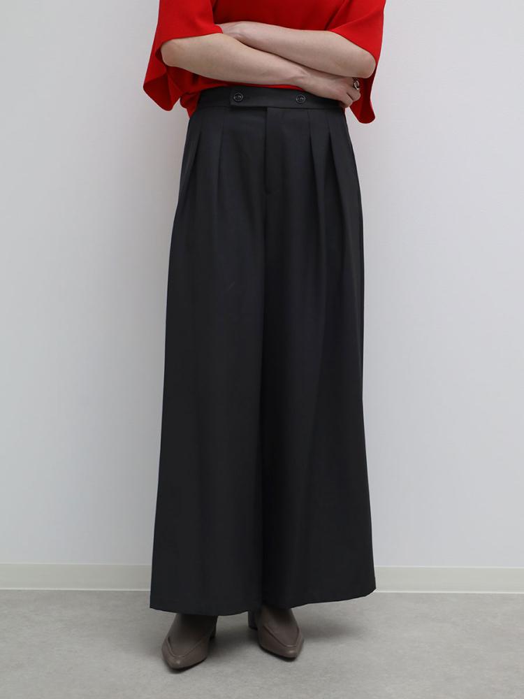 ウエストボタン2タックワイドパンツ - Aga - Aga｜YAMADAYA STORE