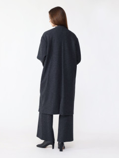 圧縮ウールジョーゼットノーカラーコート - Aga×NORITAKE - Aga  