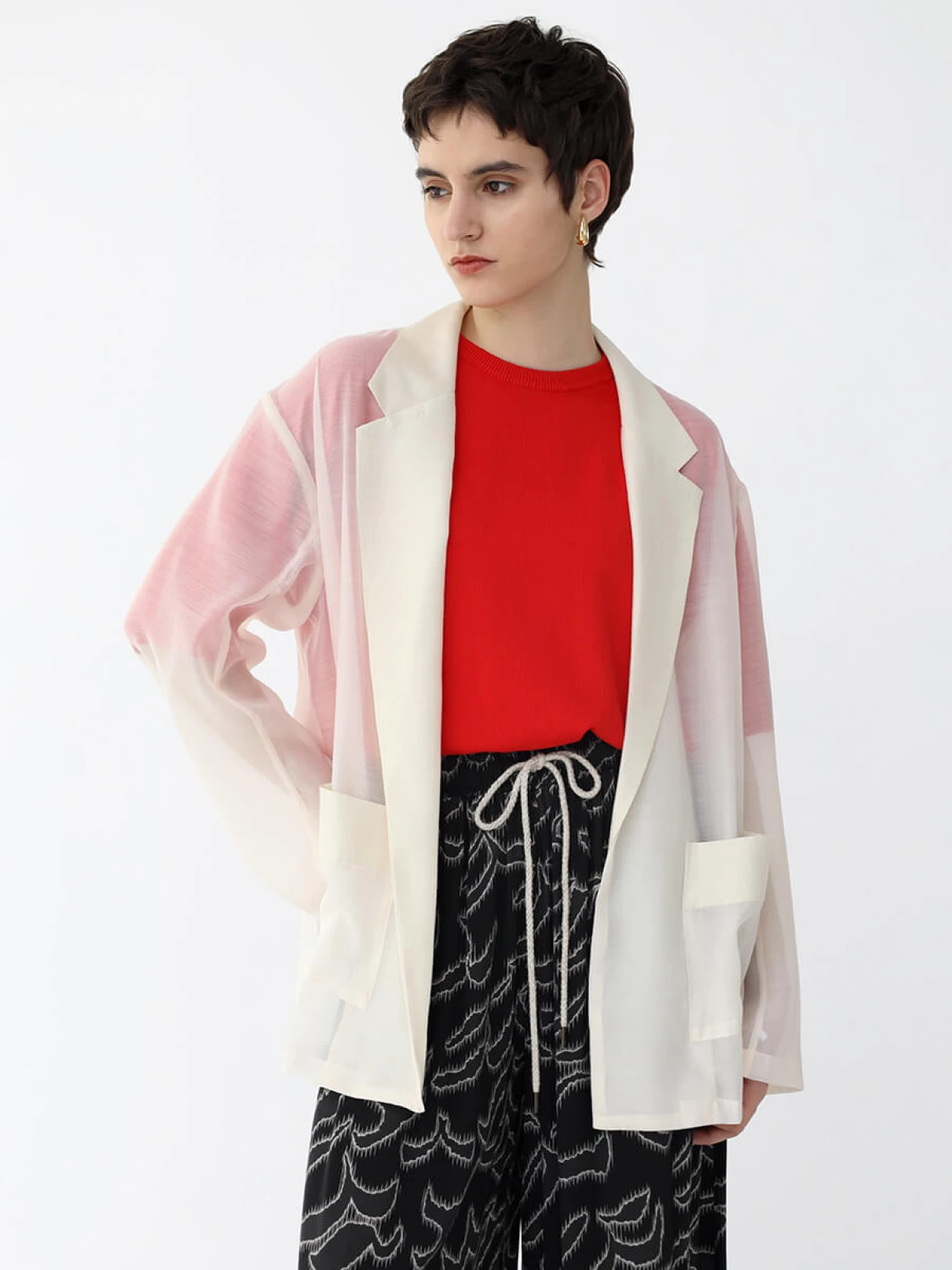 aere アエレ　シアージャケット　クリーム　38 aere アエレ シアージャケット クリーム 38 - メルカリ