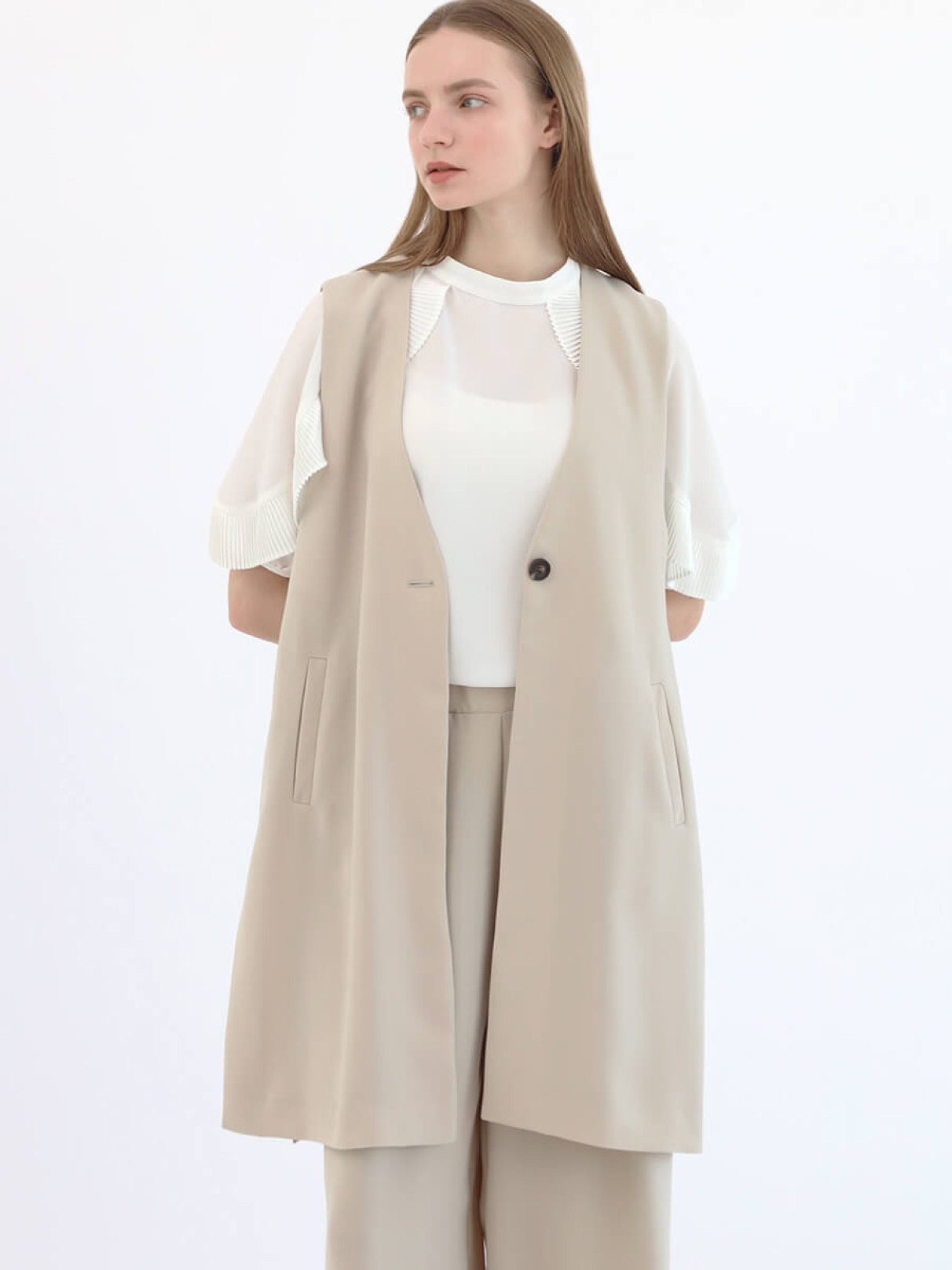 サイドスリットジレ - Aga - Aga|YAMADAYA STORE サイドスリットジレ - Aga - Aga|YAMADAYA STORE