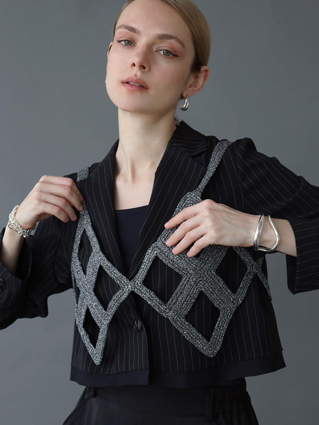 別注】Lame Bond Yarn Bustier - Aga×RUMCHE - Aga｜YAMADAYA STORE