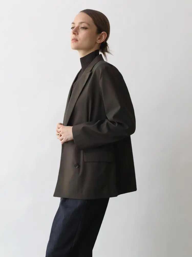 【今期新品未使用】ヤマダヤ　リネンテーラードジャケット　Aga 今期新品未使用】ヤマダヤ リネンテーラードジャケット Aga