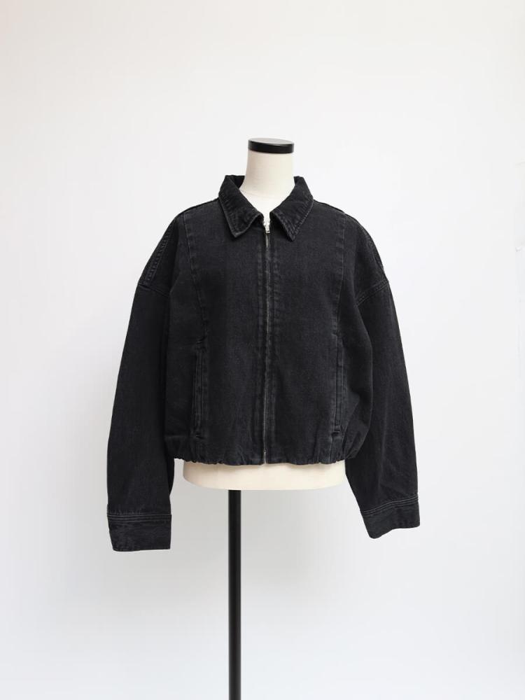 新品☆未使用　Aga アーガ　ジャケット 新品 Aga アーガ ノーカラージャケット アウター ブラック 9号