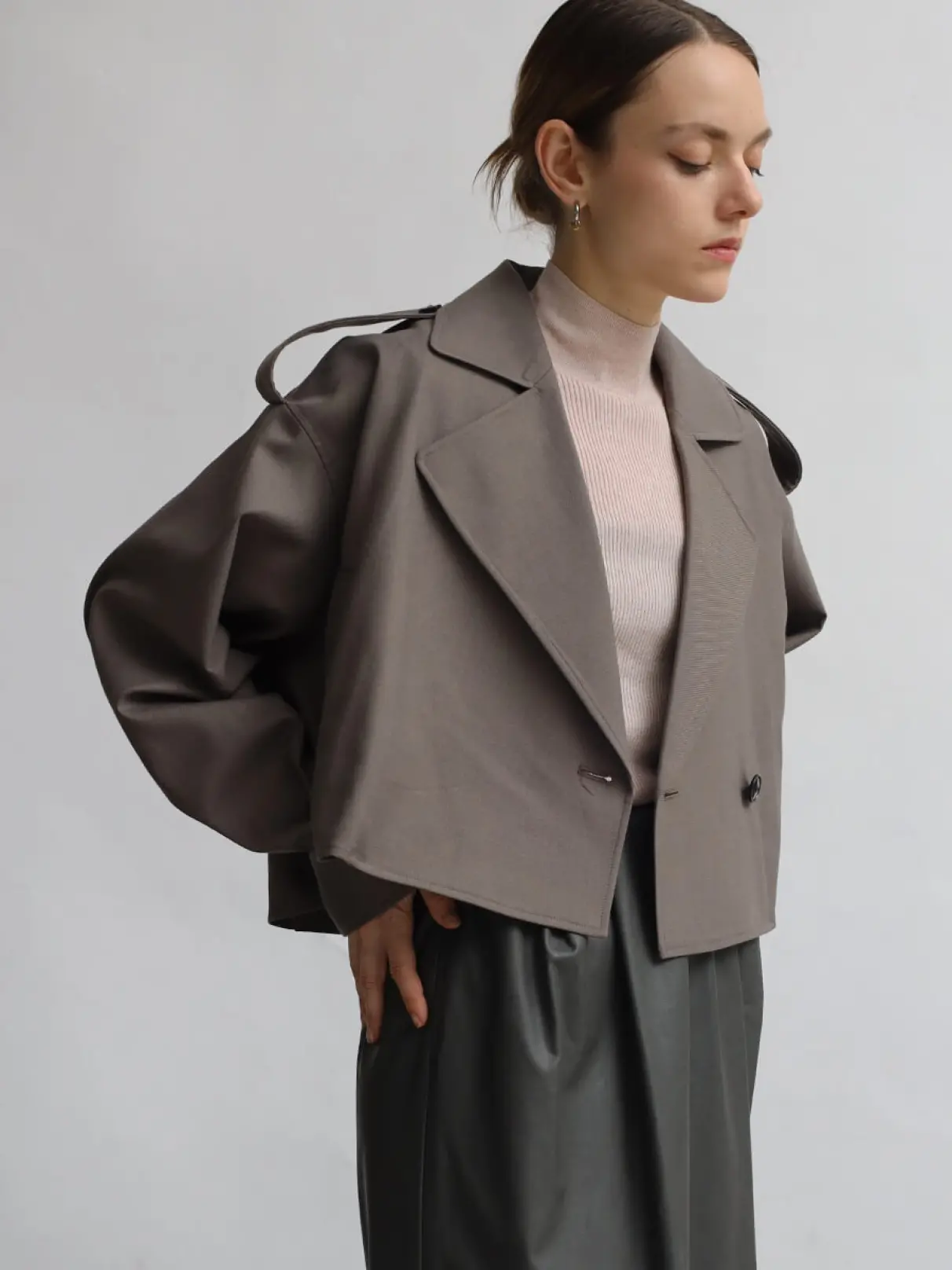 先染めツイルストレッチショートアウター - Aga - Aga｜YAMADAYA STORE