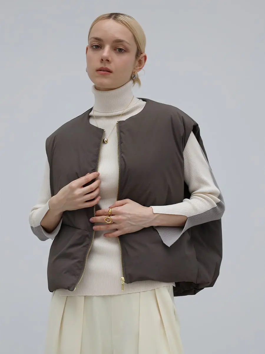 ダウンショートコクーンベスト - Aga - Aga｜YAMADAYA STORE