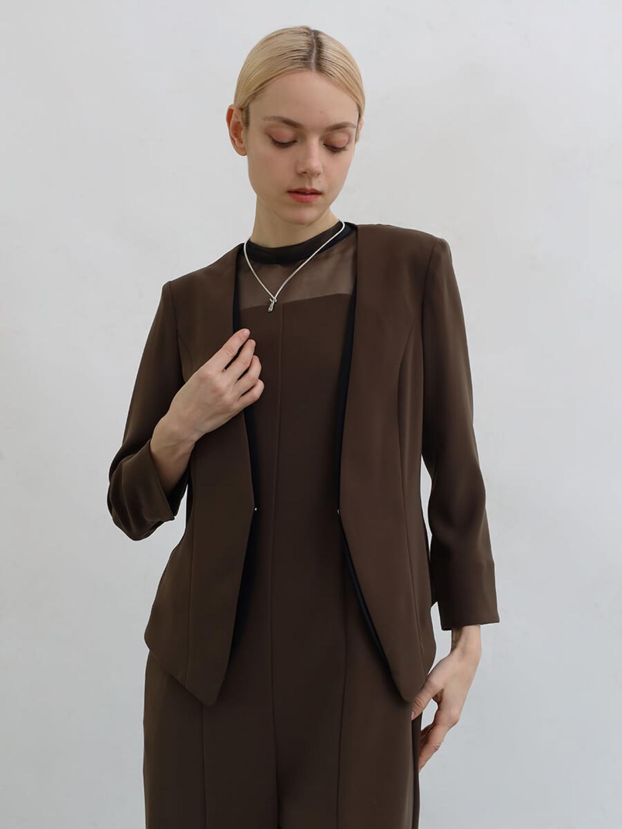 Aga ノーカラージャケット Aga×NORITAKEのノーカラージャケットの商品一覧｜ファッション通販の