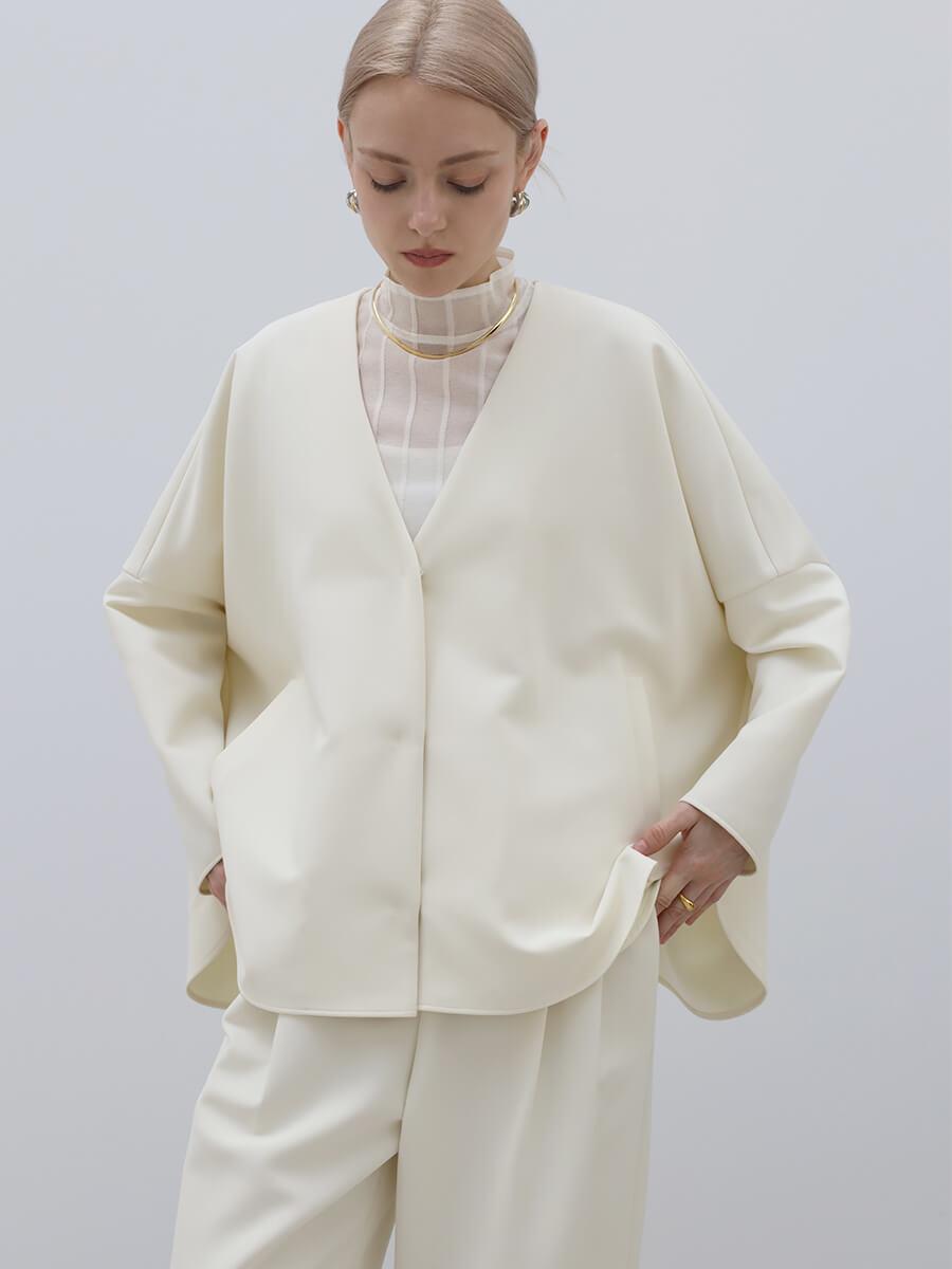 ノーカラードルマンスリーブジャケット - Aga - Aga｜YAMADAYA STORE