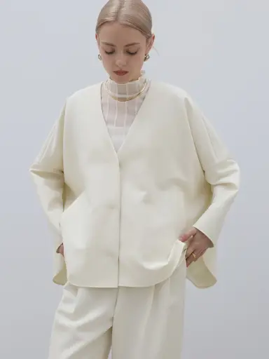 ノーカラードルマンスリーブジャケット - Aga - Aga｜YAMADAYA STORE