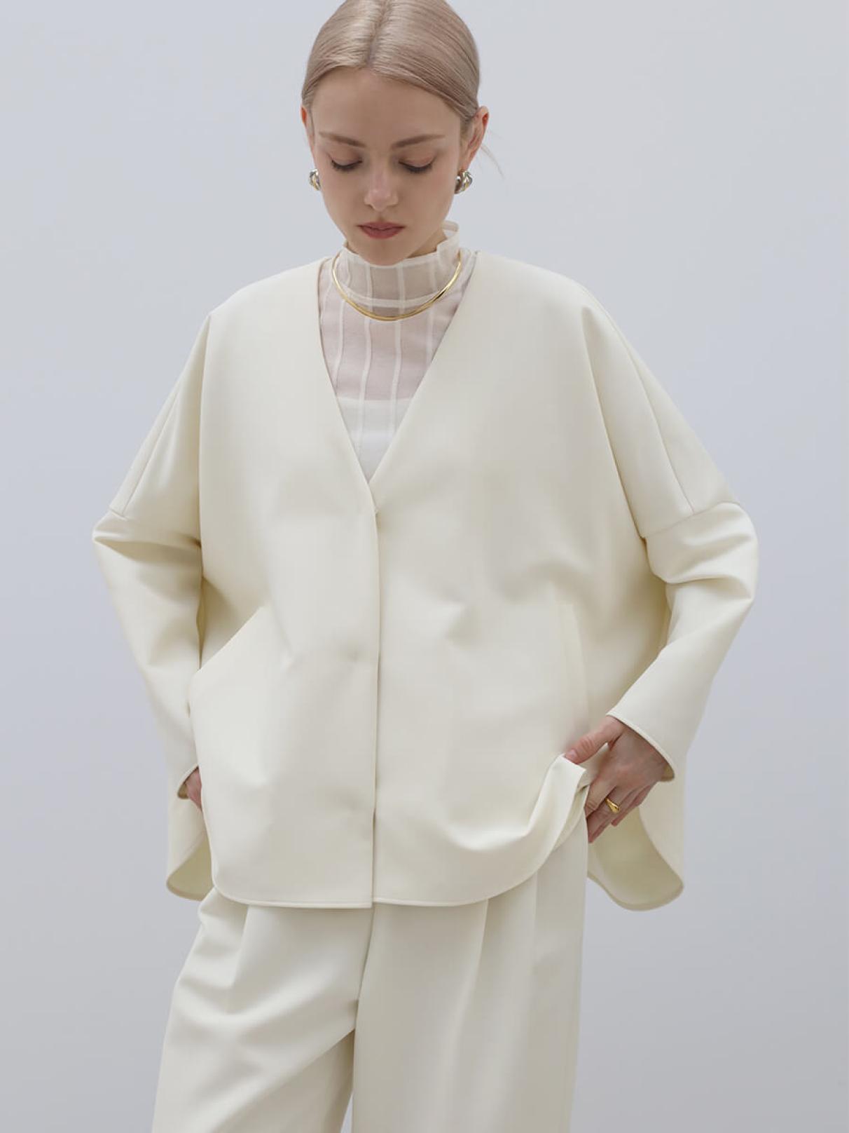 ノーカラードルマンスリーブジャケット - Aga - Aga｜YAMADAYA STORE