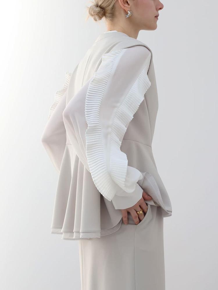 リサイクルWクロスペプラムジレ - Aga - Aga｜YAMADAYA STORE