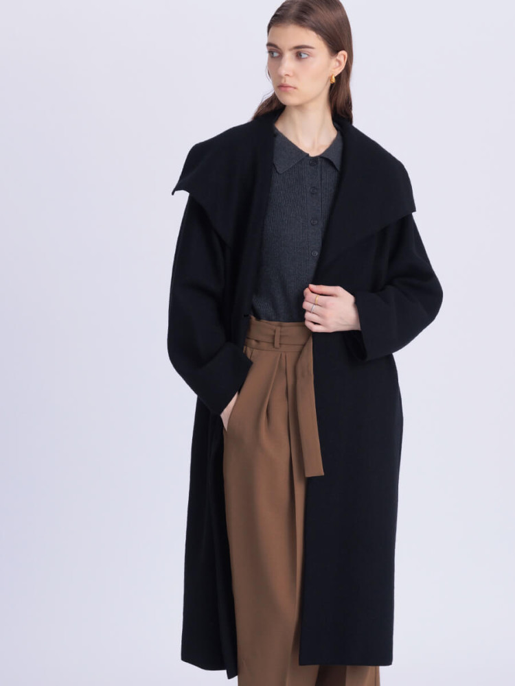 Future Melton ビックカラーロングコート - Aga×NORITAKE - Aga 