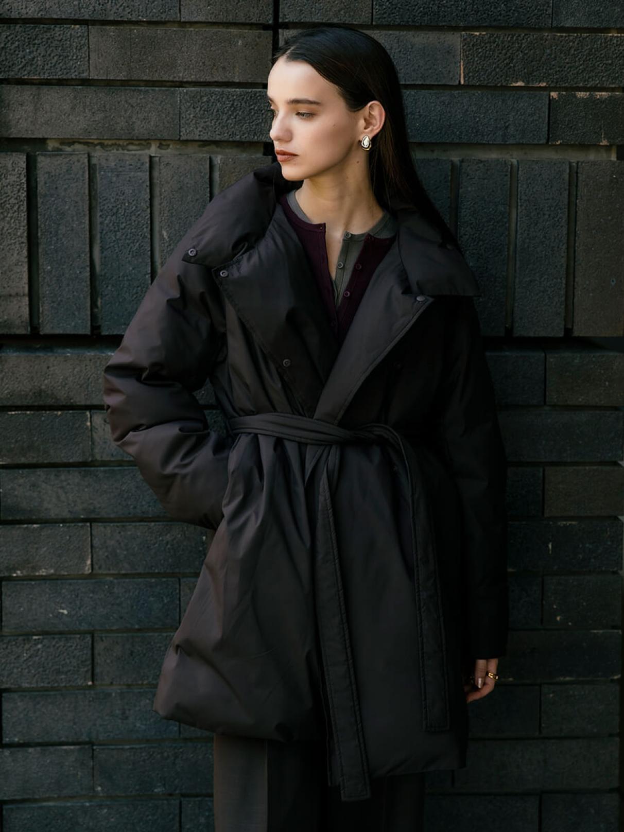 アーガ（Aga）/ハイネックミドルAラインコート ハイネックミドルAラインコート - Aga - Aga｜YAMADAYA STORE