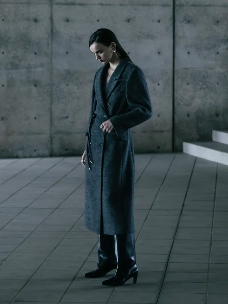 尾州】リサイクルウールビーバーロングコート - Aga - Aga｜YAMADAYA STORE