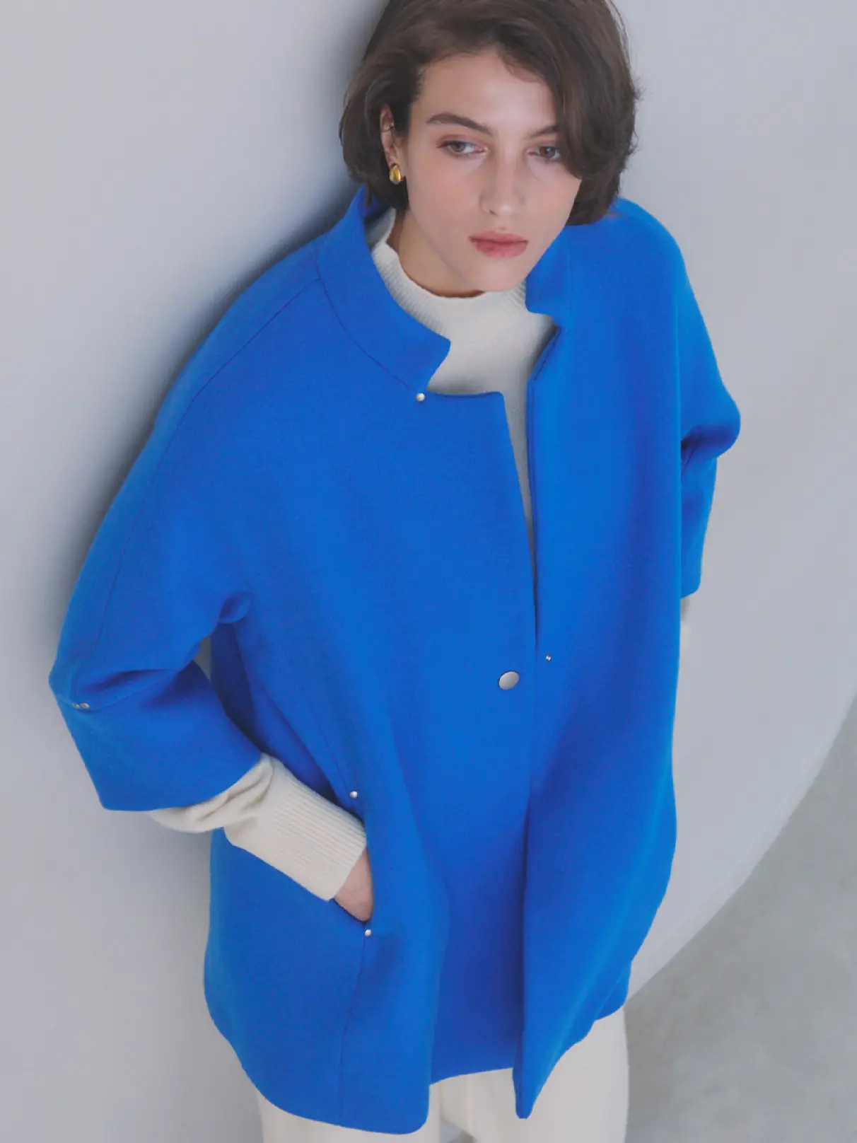 Aga（アーガ）ダブルメルトンコクーンコート ヤマダヤ福袋2026 尾州】Double Melton Cocoon Coat - Aga - Aga｜YAMADAYA STORE