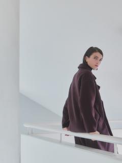 尾州】Merino Wool Long Coat - Aga - Aga｜YAMADAYA STORE