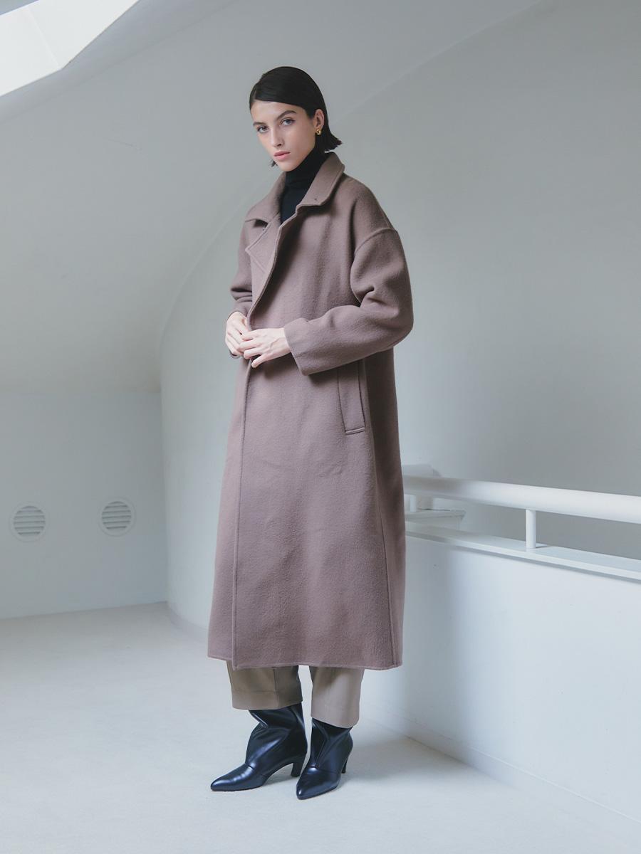 尾州】Merino Wool Long Coat - Aga - Aga｜YAMADAYA STORE